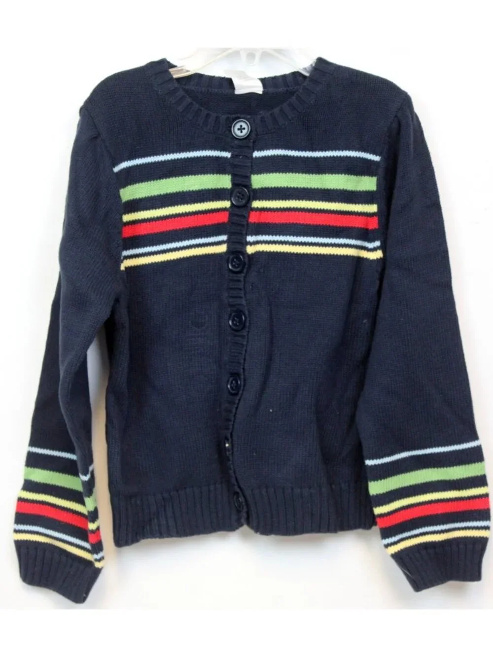 2006 Gymboree Wish You Were Here Striped Cardigan Sweater sz 8 Sweater Spring